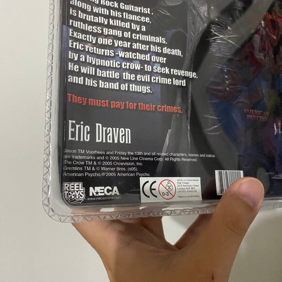 NECA Cult Classics Series 1 The Crow Eric Draven Figure New Sealed - Picture 8 of 11